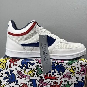 jaclar Shoes Sneakers Trainers JA-7525 Courtlord Blue/White Size 10.5 Retro NEW‎